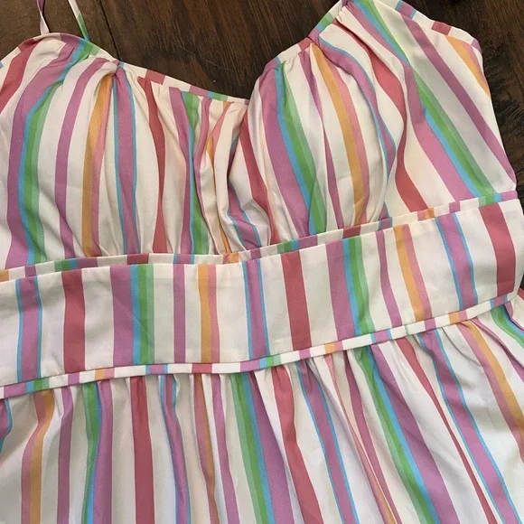 Chicwish Pastel Striped Maxi Dress - Picture 5 of 9